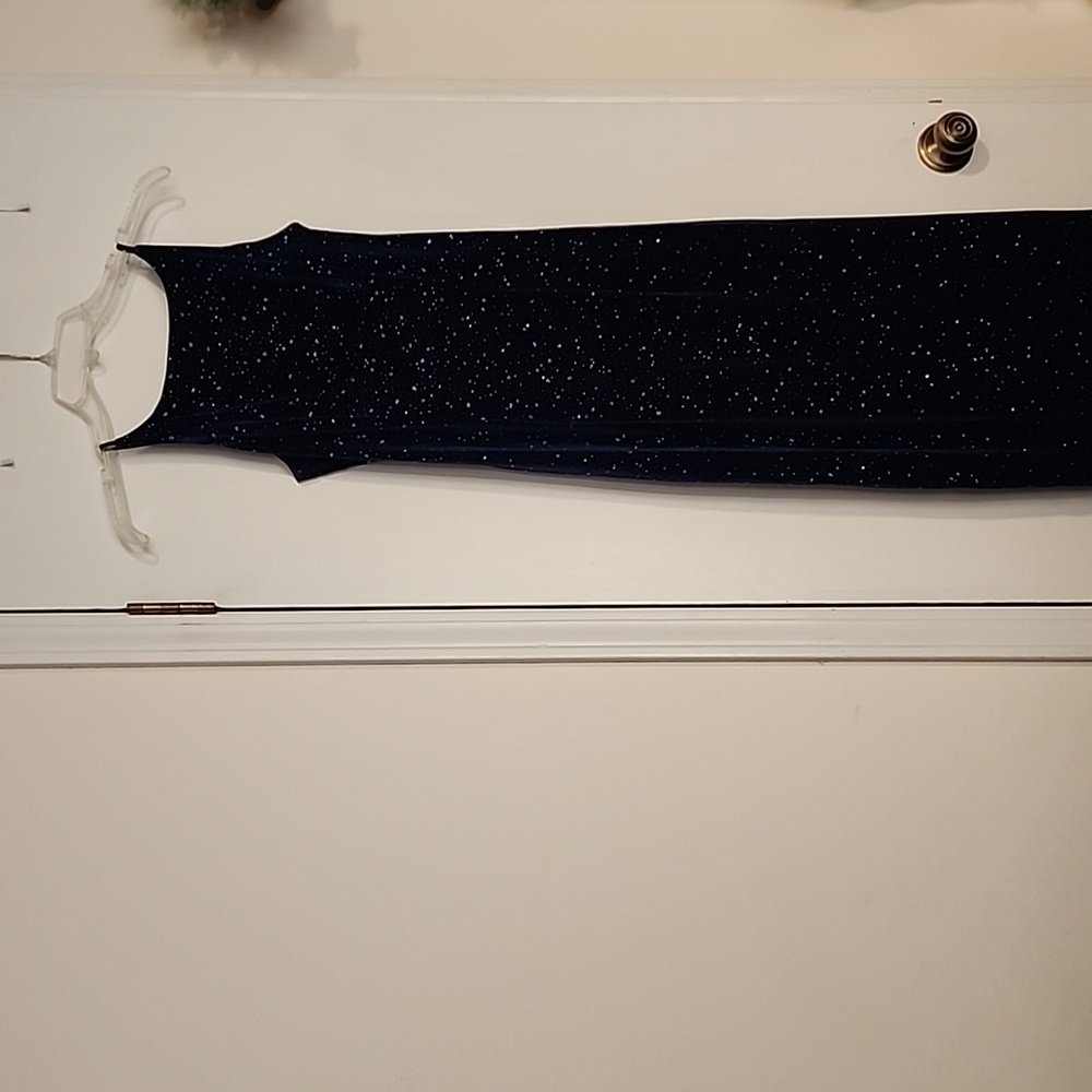 Velvet Open Back Formal Dress